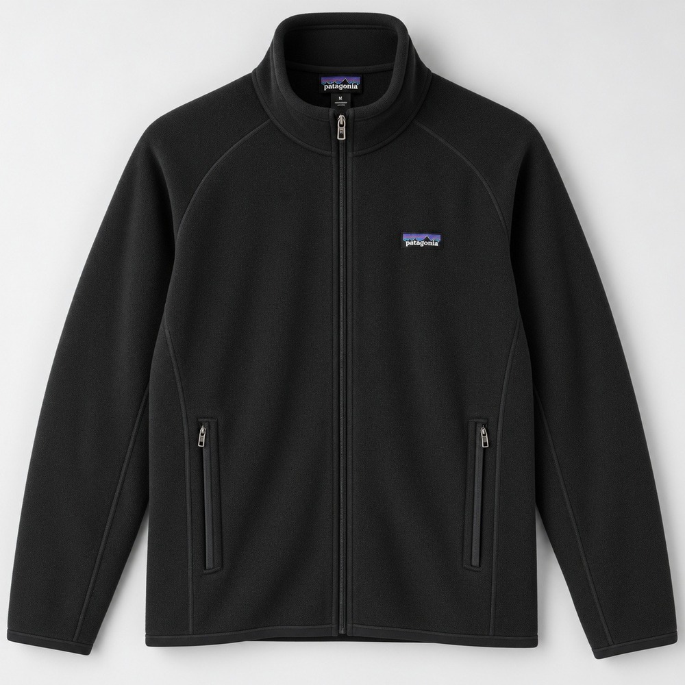 Patagonia Better Sweater Full Zip Fleece Jacket Mens Medium Black 25527